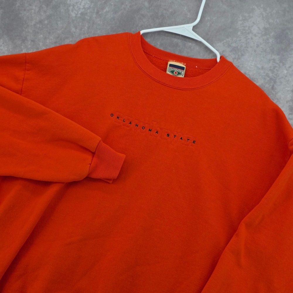 Oklahoma State Cowboys Vintage Red Oak Sweatshirt Orange Crewneck XL NCAA